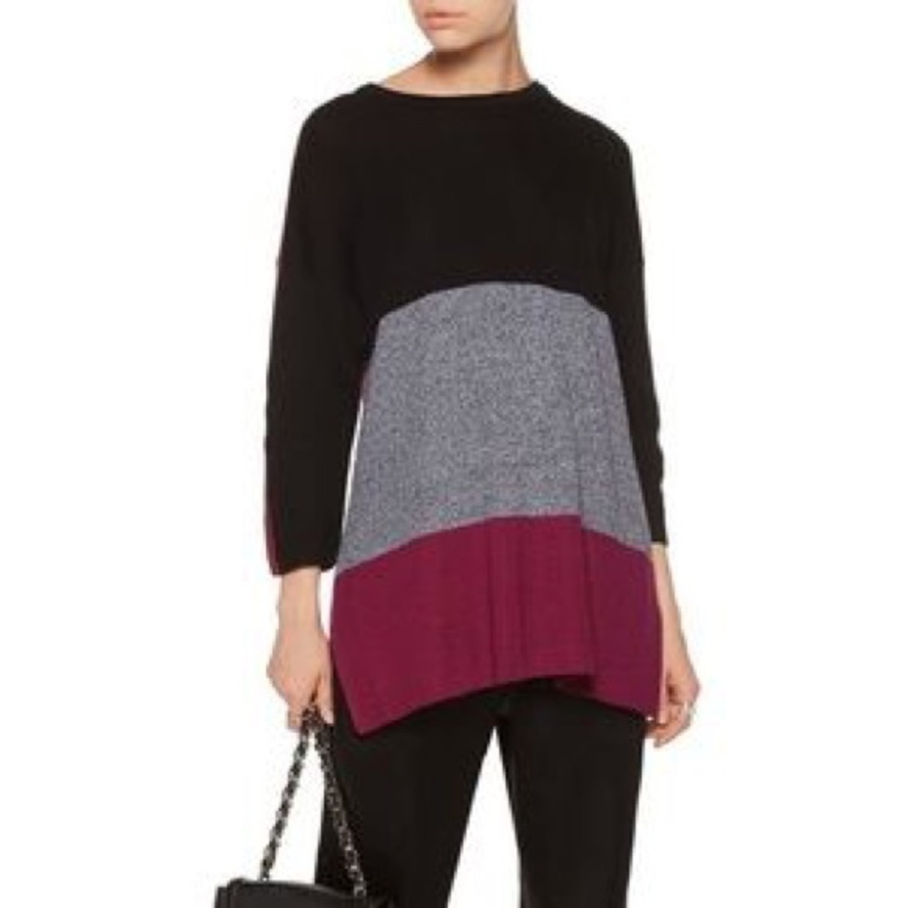 Rag & bone multicolor tunic Jenna pullover sweater S colorblock oversized ribbed